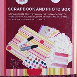 Scrapbook and Photo Box Keeper Storage for Collectibles - New